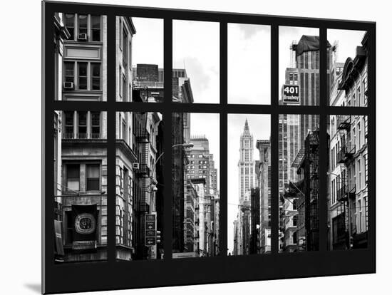Window View - 401 Broadway - Manhattan - New York City-Philippe Hugonnard-Mounted Photographic Print
