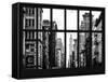 Window View - 401 Broadway - Manhattan - New York City-Philippe Hugonnard-Framed Stretched Canvas