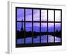 Window View - Barge on the River Seine with Views of the Eiffel Tower - Paris - France-Philippe Hugonnard-Framed Photographic Print