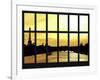 Window View - Barge on the River Seine with Views of the Eiffel Tower - Paris - France-Philippe Hugonnard-Framed Photographic Print