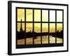 Window View - Barge on the River Seine with Views of the Eiffel Tower - Paris - France-Philippe Hugonnard-Framed Photographic Print