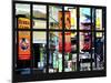 Window View - Billboards in Times Square - Manhattan - New York City-Philippe Hugonnard-Mounted Photographic Print