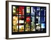 Window View - Billboards in Times Square - Manhattan - New York City-Philippe Hugonnard-Framed Photographic Print