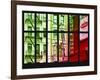 Window View - Building Facade of Little Italy in Italian Colors - Manhattan - New York City-Philippe Hugonnard-Framed Photographic Print
