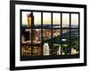 Window View - Central Park at Sunset - Manhattan - New York City-Philippe Hugonnard-Framed Photographic Print