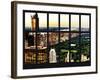 Window View - Central Park at Sunset - Manhattan - New York City-Philippe Hugonnard-Framed Photographic Print