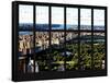 Window View - Central Park - Manhattan - Hudson River - New York City-Philippe Hugonnard-Framed Stretched Canvas