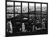 Window View - Central Park - Manhattan - Hudson River - New York City-Philippe Hugonnard-Mounted Photographic Print