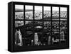 Window View - Central Park - Manhattan - Hudson River - New York City-Philippe Hugonnard-Framed Stretched Canvas