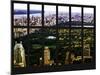 Window View - Central Park - Manhattan - Hudson River - New York City-Philippe Hugonnard-Mounted Premium Photographic Print