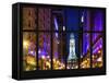 Window View - City Hall and Avenue of the Arts by Night - Philadelphia - Pennsylvania-Philippe Hugonnard-Framed Stretched Canvas