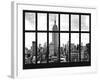 Window View - Cityscape with the Empire State Building - Manhattan - New York City-Philippe Hugonnard-Framed Photographic Print