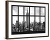 Window View - Cityscape with the Empire State Building - Manhattan - New York City-Philippe Hugonnard-Framed Photographic Print