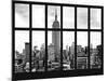 Window View - Cityscape with the Empire State Building - Manhattan - New York City-Philippe Hugonnard-Mounted Photographic Print