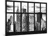 Window View - Cityscape with the Empire State Building - Manhattan - New York City-Philippe Hugonnard-Mounted Photographic Print