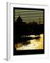 Window View - Color Sunset in Paris with the Eiffel Tower and the Seine River - France - Europe-Philippe Hugonnard-Framed Photographic Print