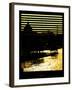 Window View - Color Sunset in Paris with the Eiffel Tower and the Seine River - France - Europe-Philippe Hugonnard-Framed Photographic Print