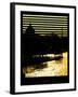 Window View - Color Sunset in Paris with the Eiffel Tower and the Seine River - France - Europe-Philippe Hugonnard-Framed Photographic Print