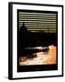 Window View - Color Sunset in Paris with the Eiffel Tower and the Seine River - France - Europe-Philippe Hugonnard-Framed Photographic Print