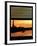 Window View - Color Sunset in Paris with the Eiffel Tower and the Seine River - France - Europe-Philippe Hugonnard-Framed Premium Photographic Print