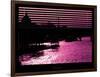 Window View - Color Sunset in Paris with the Eiffel Tower and the Seine River - France - Europe-Philippe Hugonnard-Framed Photographic Print