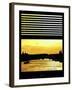 Window View - Color Sunset in Paris with the Seine River - France - Europe-Philippe Hugonnard-Framed Photographic Print