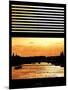 Window View - Color Sunset in Paris with the Seine River - France - Europe-Philippe Hugonnard-Mounted Photographic Print