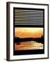Window View - Color Sunset in Paris with the Seine River - France - Europe-Philippe Hugonnard-Framed Photographic Print