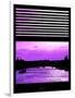 Window View - Color Sunset in Paris with the Seine River - France - Europe-Philippe Hugonnard-Framed Photographic Print