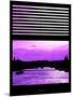 Window View - Color Sunset in Paris with the Seine River - France - Europe-Philippe Hugonnard-Mounted Photographic Print