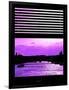 Window View - Color Sunset in Paris with the Seine River - France - Europe-Philippe Hugonnard-Framed Photographic Print