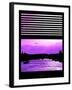 Window View - Color Sunset in Paris with the Seine River - France - Europe-Philippe Hugonnard-Framed Photographic Print