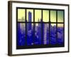 Window View - Empire State Building and New Yorker Hotel - 42nd Street - Manhattan - New York City-Philippe Hugonnard-Framed Photographic Print