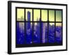 Window View - Empire State Building and New Yorker Hotel - 42nd Street - Manhattan - New York City-Philippe Hugonnard-Framed Photographic Print