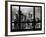 Window View, Empire State Building and New Yorker Hotel Views by Night, Times Square, NYC-Philippe Hugonnard-Framed Photographic Print