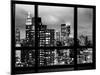 Window View, Empire State Building and New Yorker Hotel Views by Night, Times Square, NYC-Philippe Hugonnard-Mounted Photographic Print