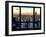 Window View, Empire State Building and One World Trade Center (1WTC), Manhattan, New York-Philippe Hugonnard-Framed Photographic Print