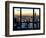 Window View, Empire State Building and One World Trade Center (1WTC), Manhattan, New York-Philippe Hugonnard-Framed Photographic Print