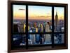 Window View, Empire State Building and One World Trade Center (1WTC), Manhattan, New York-Philippe Hugonnard-Framed Photographic Print