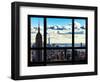 Window View, Empire State Building and the One World Trade Center (1WTC), Manhattan, New York-Philippe Hugonnard-Framed Photographic Print