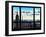 Window View, Empire State Building and the One World Trade Center (1WTC), Manhattan, New York-Philippe Hugonnard-Framed Premium Photographic Print