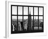 Window View - Empire State Building and the One World Trade Center - Manhattan - New York City-Philippe Hugonnard-Framed Photographic Print