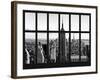 Window View - Empire State Building and the One World Trade Center - Manhattan - New York City-Philippe Hugonnard-Framed Photographic Print