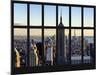 Window View - Empire State Building and the One World Trade Center - Manhattan - New York City-Philippe Hugonnard-Mounted Photographic Print