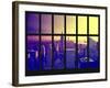 Window View - Empire State Building and the One World Trade Center - Manhattan - New York City-Philippe Hugonnard-Framed Photographic Print