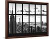 Window View - Empire State Building and the One World Trade Center - Manhattan - NYC-Philippe Hugonnard-Framed Photographic Print