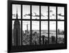 Window View - Empire State Building and the One World Trade Center - Manhattan - NYC-Philippe Hugonnard-Framed Photographic Print