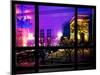 Window View, Haussmann Appartment Night in Paris, Place Charles De Gaule with the Arc De Triomphe-Philippe Hugonnard-Mounted Premium Photographic Print