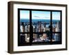 Window View, Hell's Kitchen District and Hudson River Views, Midtown Manhattan, New York-Philippe Hugonnard-Framed Premium Photographic Print