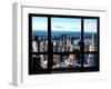 Window View, Hell's Kitchen District and Hudson River Views, Midtown Manhattan, New York-Philippe Hugonnard-Framed Premium Photographic Print